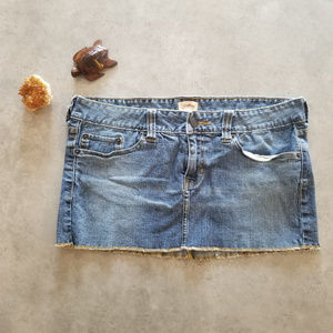 100% Cotton Hollister Denim Mini Skirt